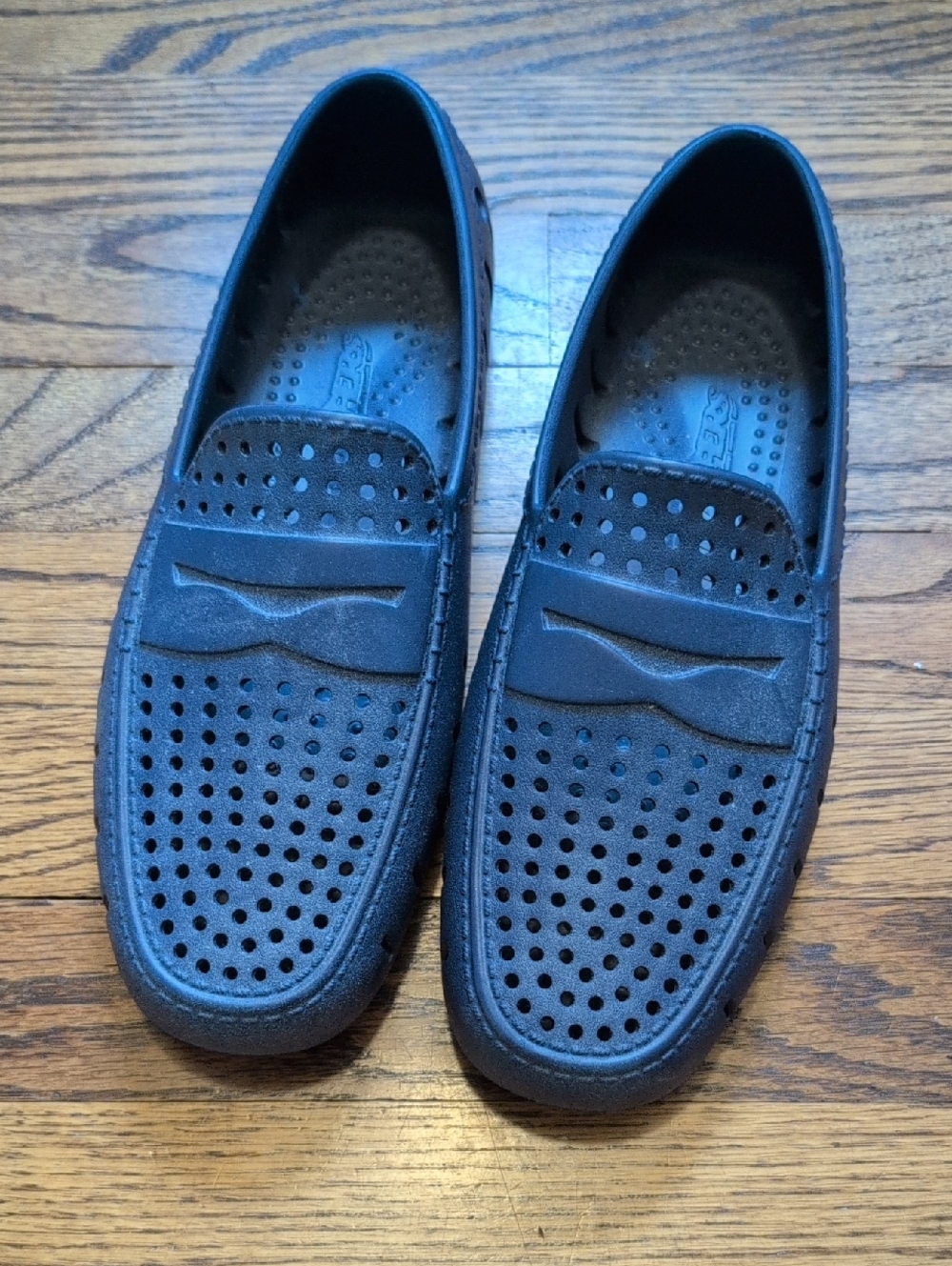 Floafers Men's Navy Perforated Slip-On Loafers